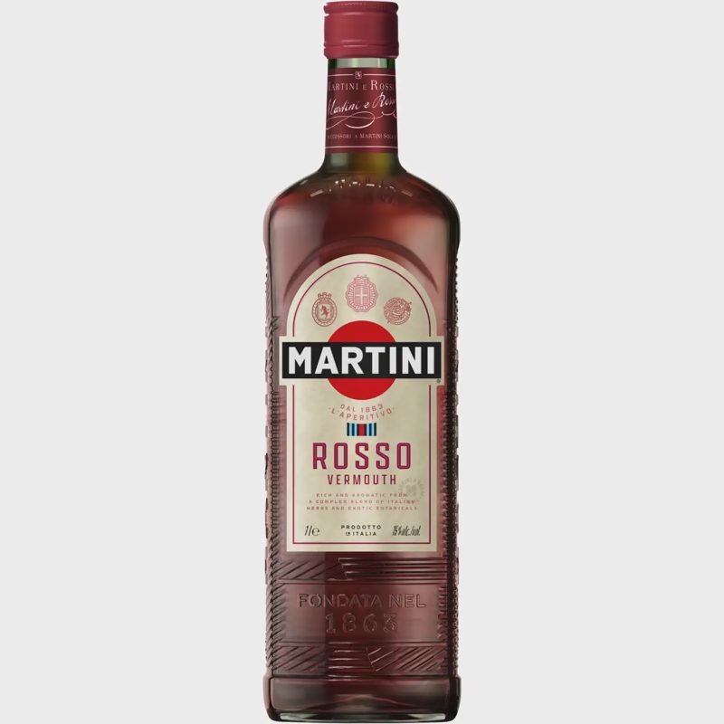 Vermutas MARTINI ROSSO, 15 %, 1 l