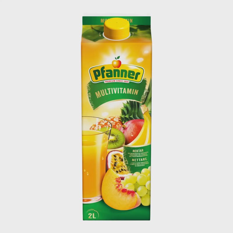 Įvairių vaisių nektaras PFANNER, 2 l