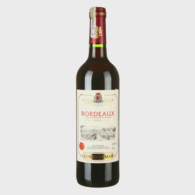 Raud.saus.vynas COMTE DUMAS BORDEAUX, 0,75l