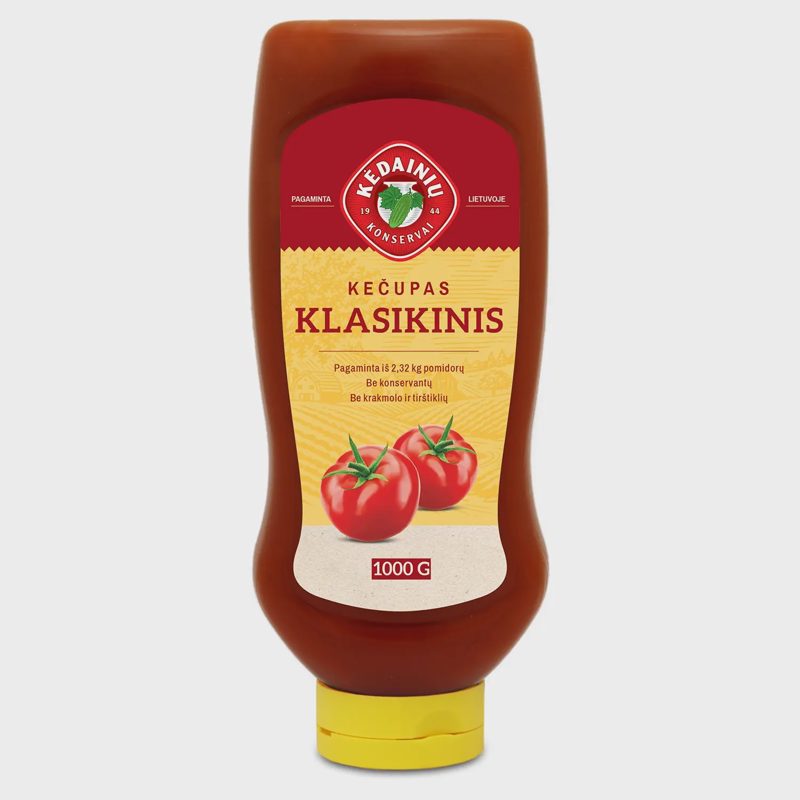 Klasikinis KĖDAINIŲ pomidorų kečupas, 1kg