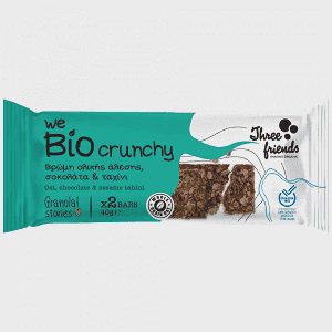 3Friends Μπάρα Crunchy Σοκολάτα Ταχίνι Bio 40gr