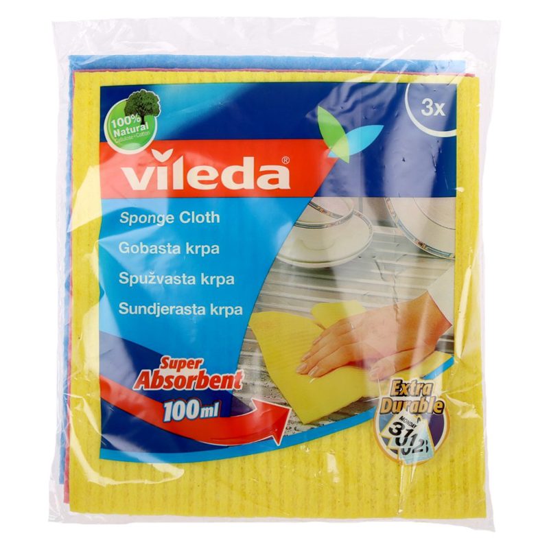 Vileda krpa spužvasta 1 pak 3 kom