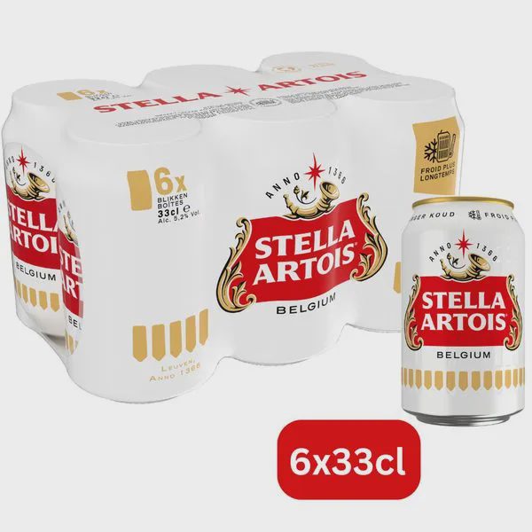 STELLA ARTOIS Μπίρα Lager 6x330ml