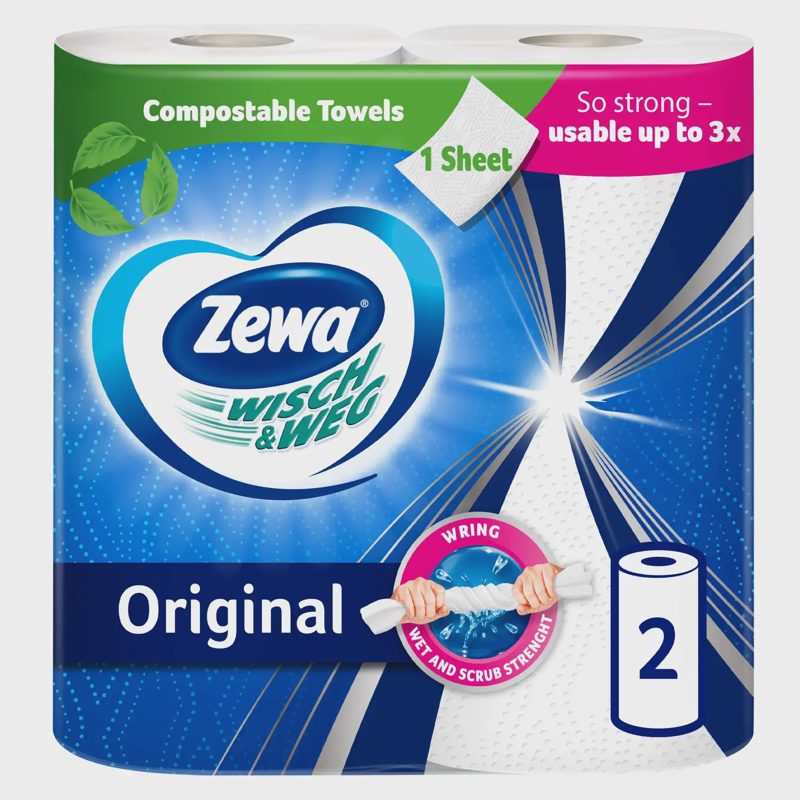 Pop. rankšluost. ZEWA WISCH&WEG ORIG., 2 rit.