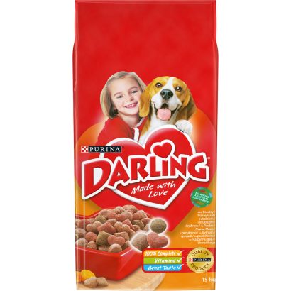 Purina Darling teljes értékű állateledel felnőtt kutyák számára szárnyassal 15 kg