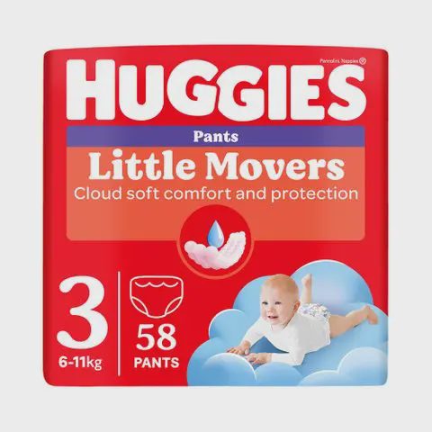 Sausk HUGGIES PANTS GIRL S3 6-11kg 58vnt