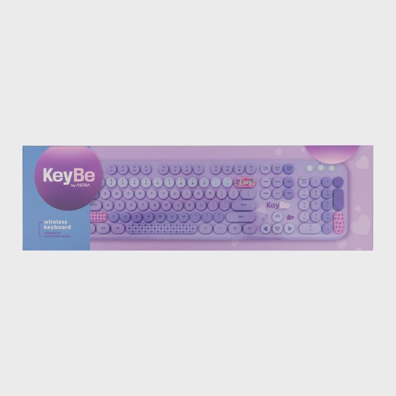 Belaidė klaviatūra KEYBE, violet., AW26