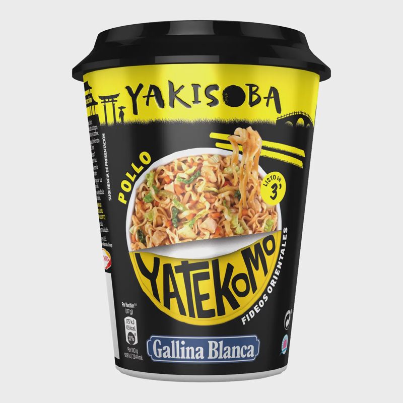Makaronai su vištiena YAKISOBA puod.,93g