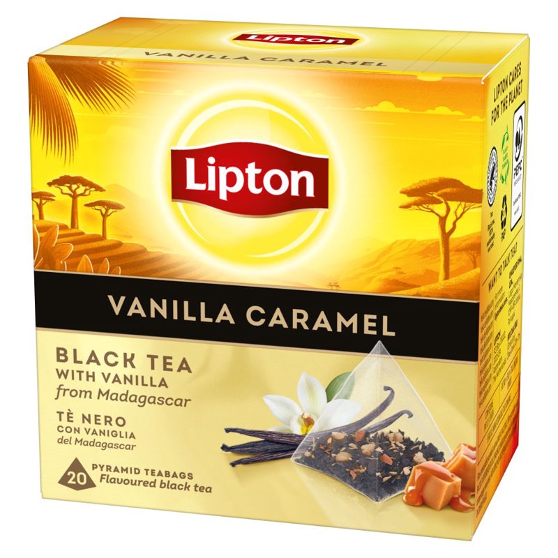Lipton Μαυρο Τσάι Βανίλια-Καραμέλα 20x1,7gr