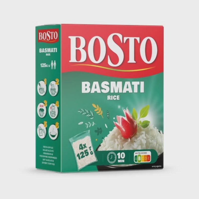 Ryžiai BASMATI BOSTO, 4 x 125 g