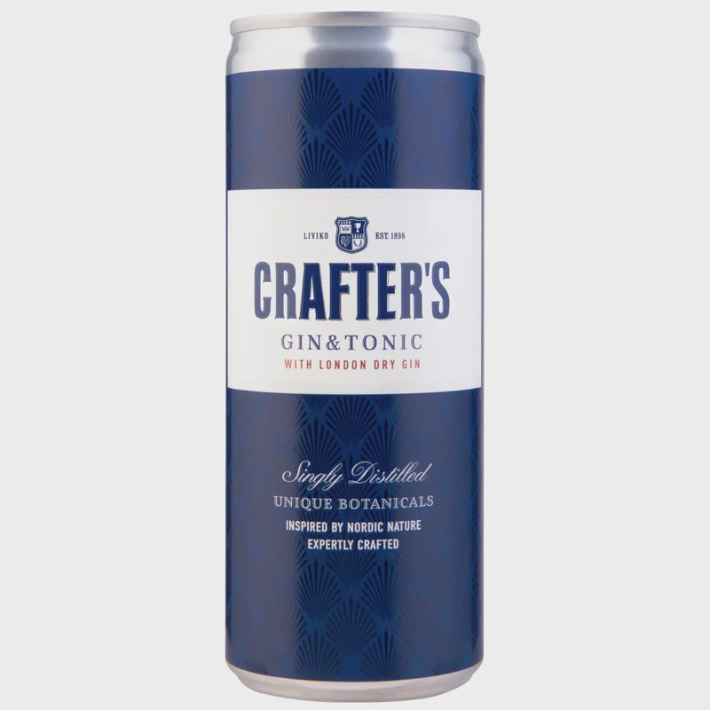 Al. kok. CRAFTER'S GIN & TONIC, 5,5 %, 0,25 l