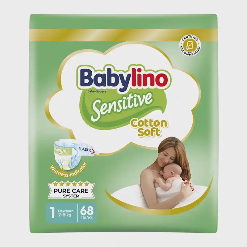 Babylino Sensitive Newborn No 1 2-5kg 68τεμ