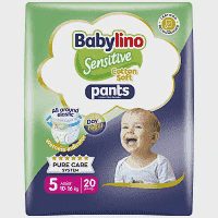 Babylino Πάνες Sensitive Cotton Soft Pants Junior No5 10-16kg 20τεμ