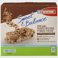Γιώτης Sweet & Balance Μπάρες Βρώμης Μαύρη Σοκολάτα 5τεμ 42gr