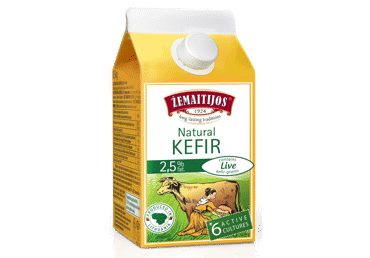Natūralus ŽEMAITIJOS kefyras, 2,5 %, 500 g