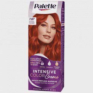 Palette Κρέμα Βαφή Μαλλιών N7.87 Χάλκινο