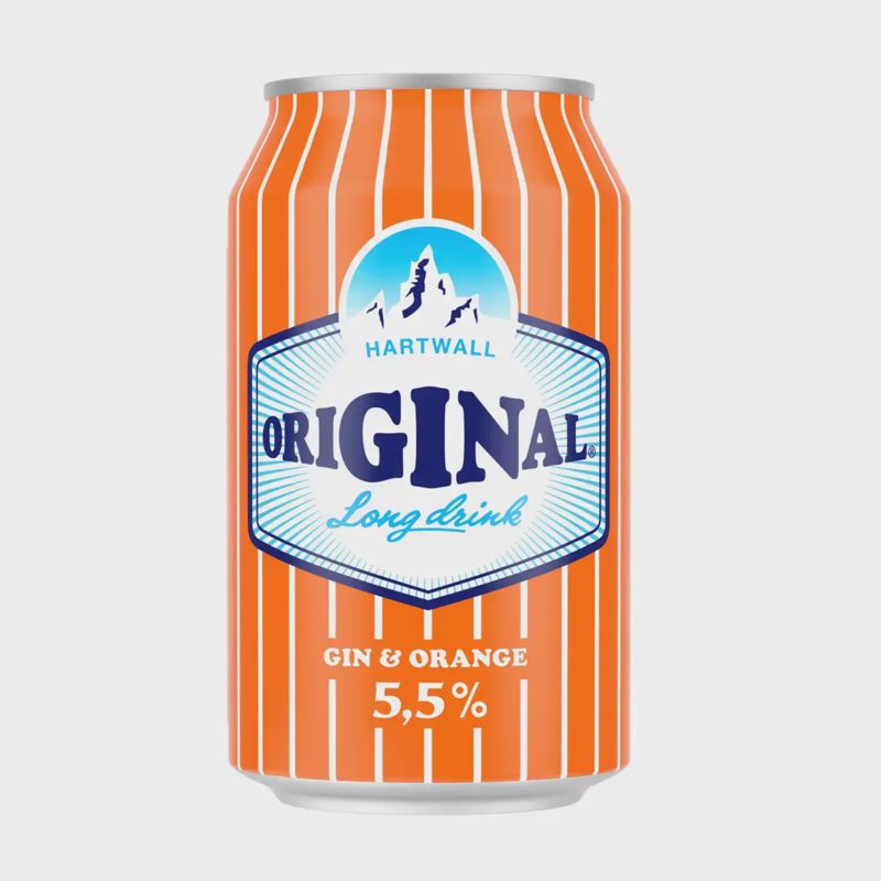 Alk. kokteilis HARTWALL GIN&ORANGE, 0,33 l