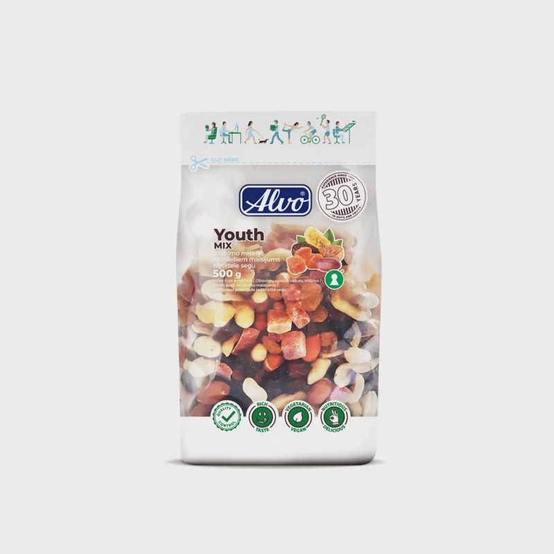 Dž. vaisių ir rieš. miš. ALVO YOUTH, 500 g