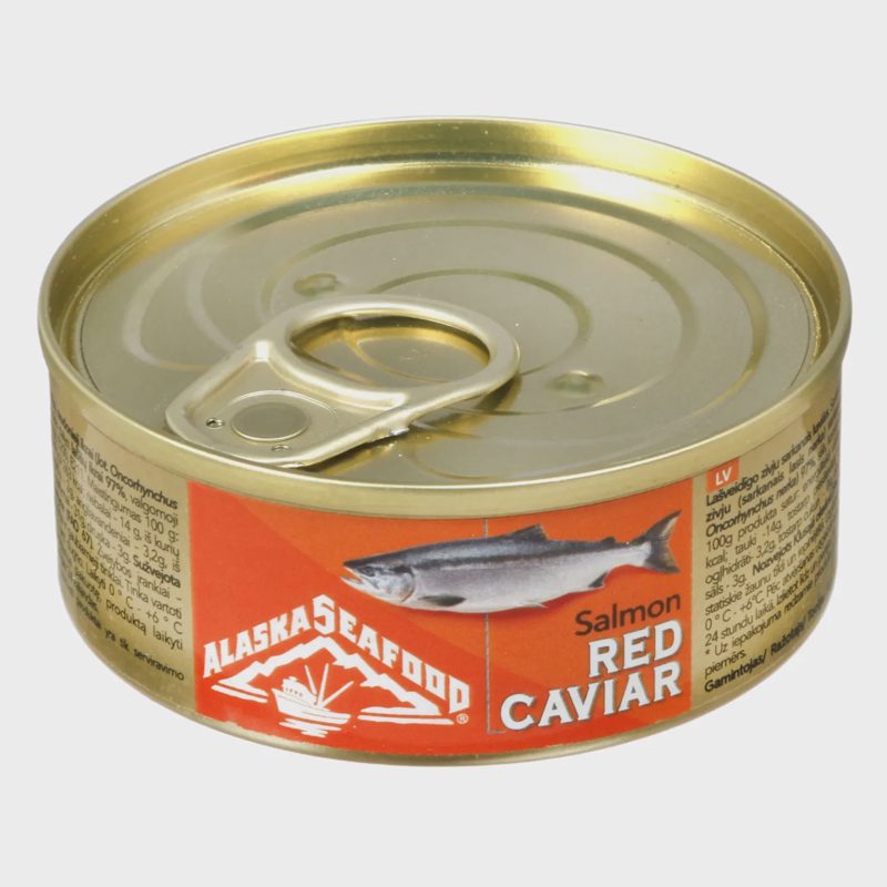 Lašiš.žuvų nerkų raud. ikrai ALASKA WILD, 95g