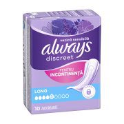 ALWAYS Discreet Σερβιέτες Ακράτειας Long 10τεμ