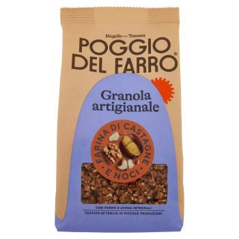 Poggio Del Farro Granola Artigianale Farina Di Castagne e Noci 250 g
