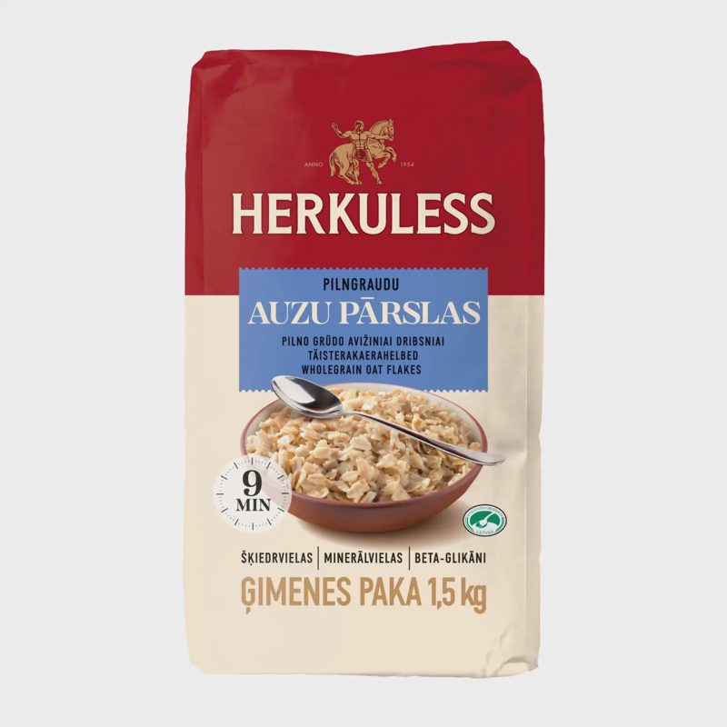 Auzu pārslas Herkuless pilngraudu 1,5kg