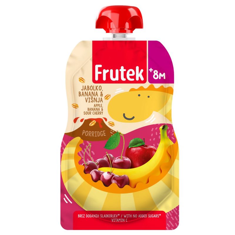 Frutek Voćna kašica jabuka, višnja, banana 8+ mj 100 g