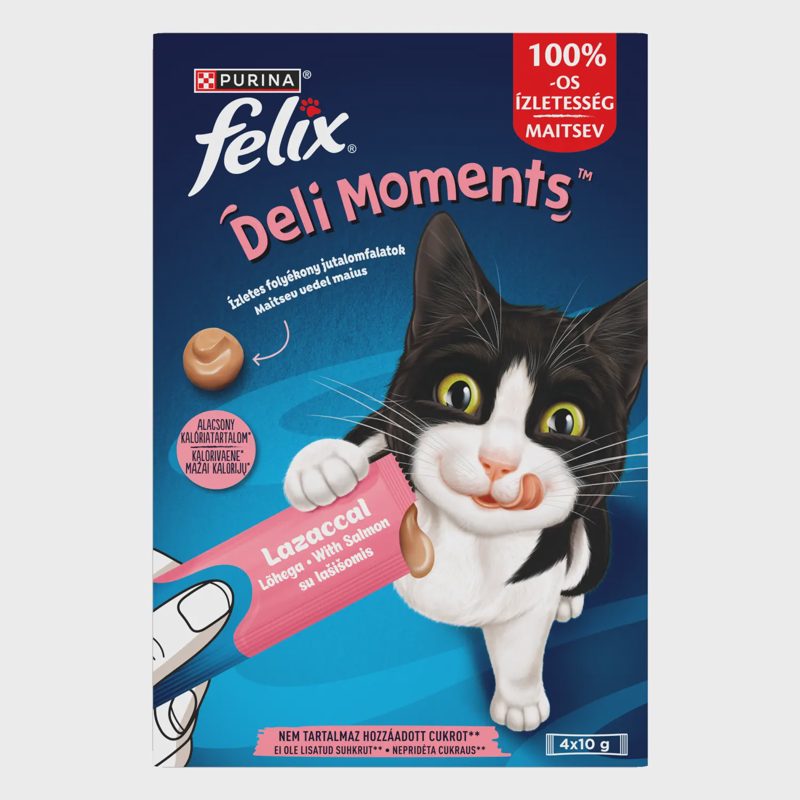 Kačių ėdalas FELIX DELI MOMENTS su laš. 4x10g