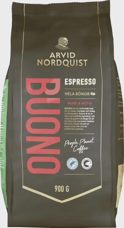 Arvid Nordquist 900 g Espresso Buono kokonaiset pavut