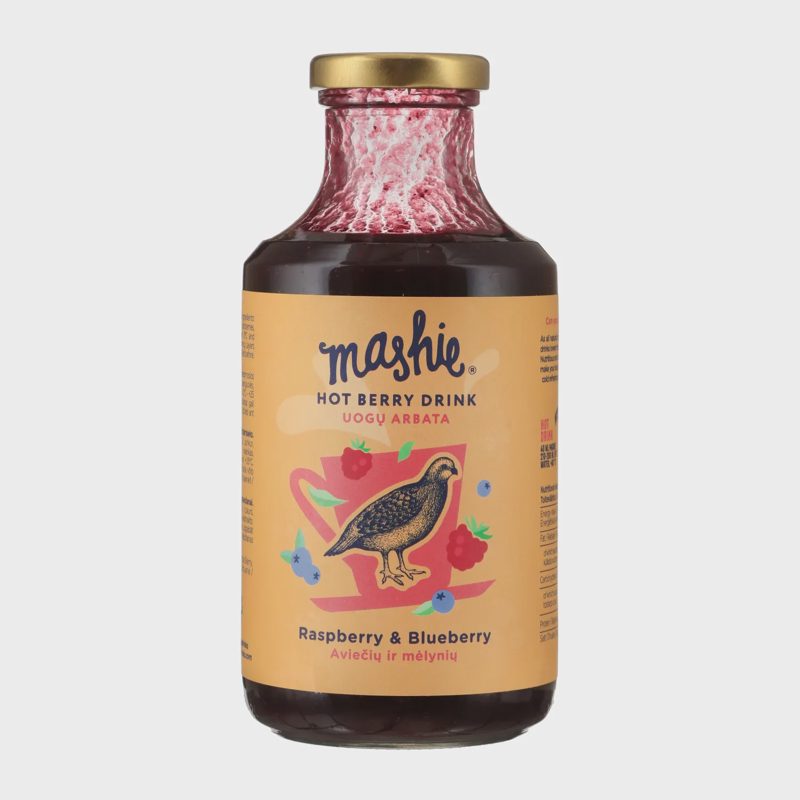 Avieč. mėlyn. uogų tyrė arbatai MASHIE, 500ml