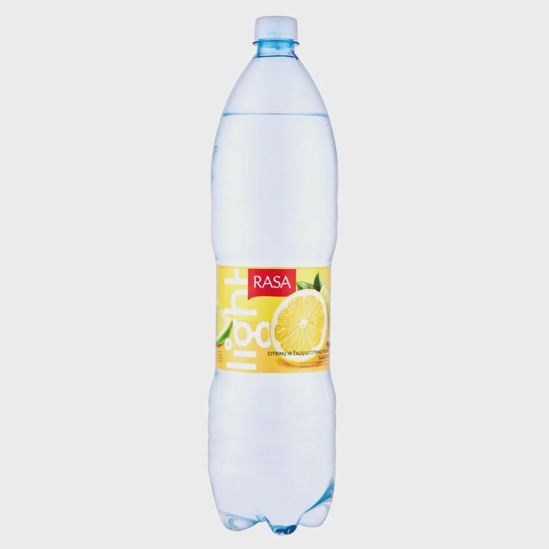 Citrinų sk. gazuotas vanduo RASA LIGHT, 1,5l