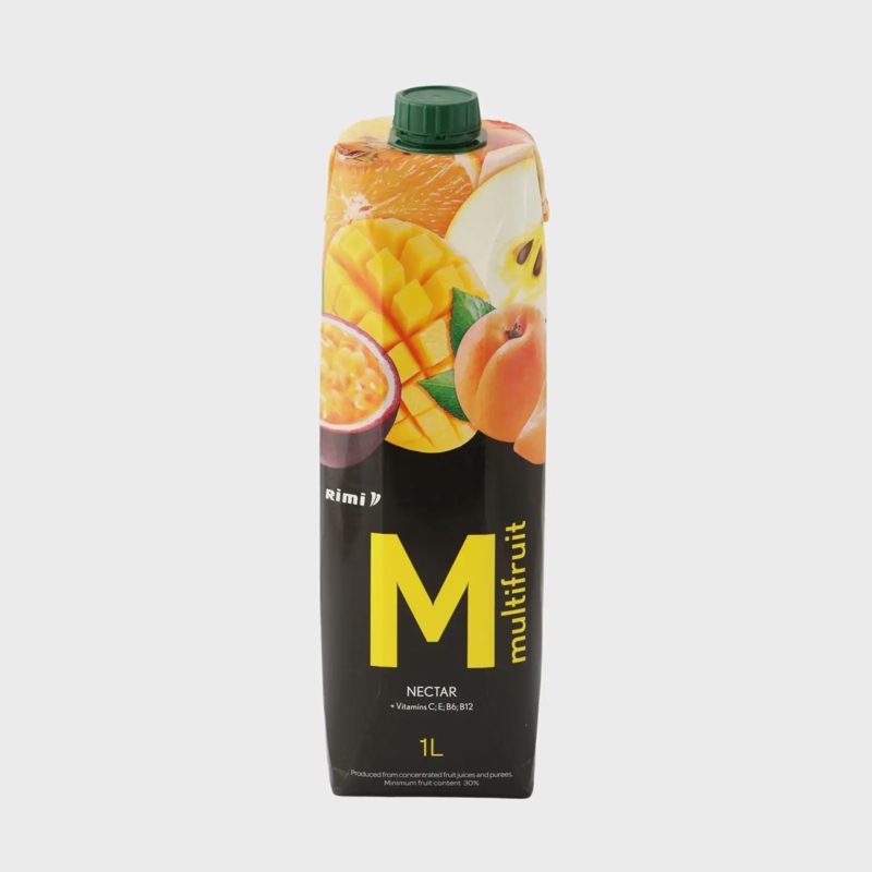 Įvairių vaisių sulčių nektaras RIMI, 1 l