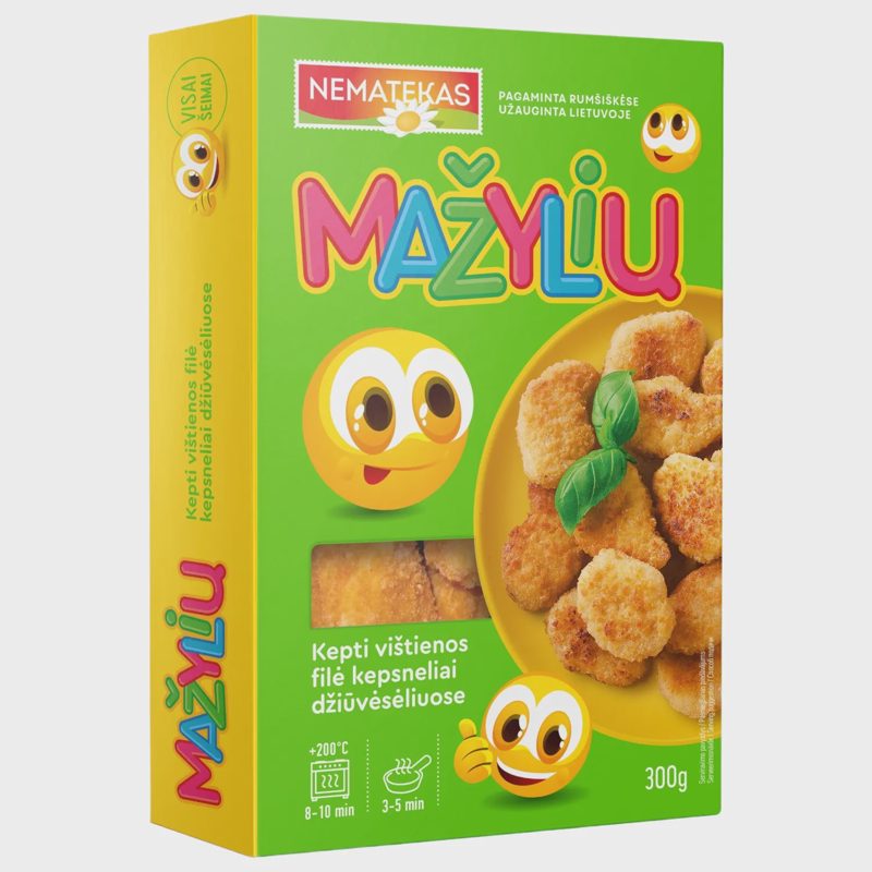Kepti MAŽYLIŲ višt. kepsneliai džiūv., 300 g