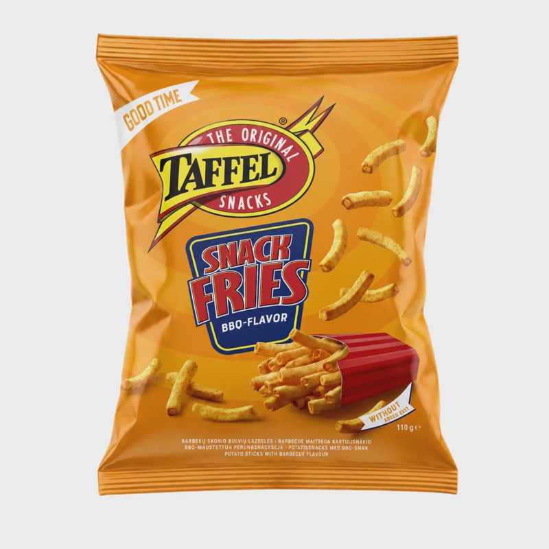 Traškučiai TAFFEL SNACK FRIES BARBECUE, 110g