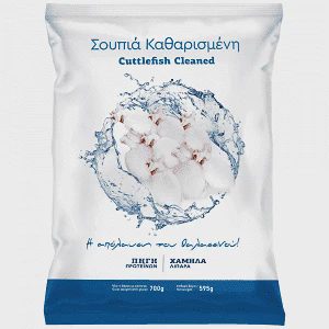 Σουπιά Καθαρισμένη Κατεψυγμένη 595gr