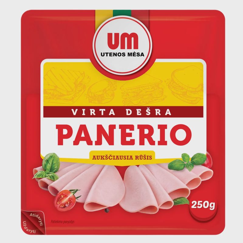 Virta PANERIO dešra UTENOS MĖSA, a. r., 250 g