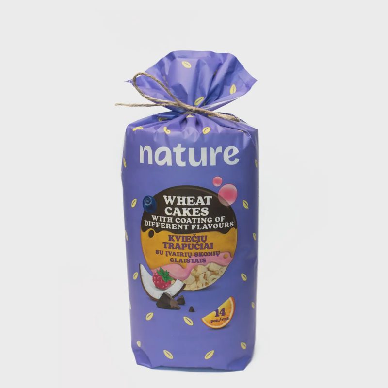 Įv. skonių trapučiai iš kviečių NATURE, 210g