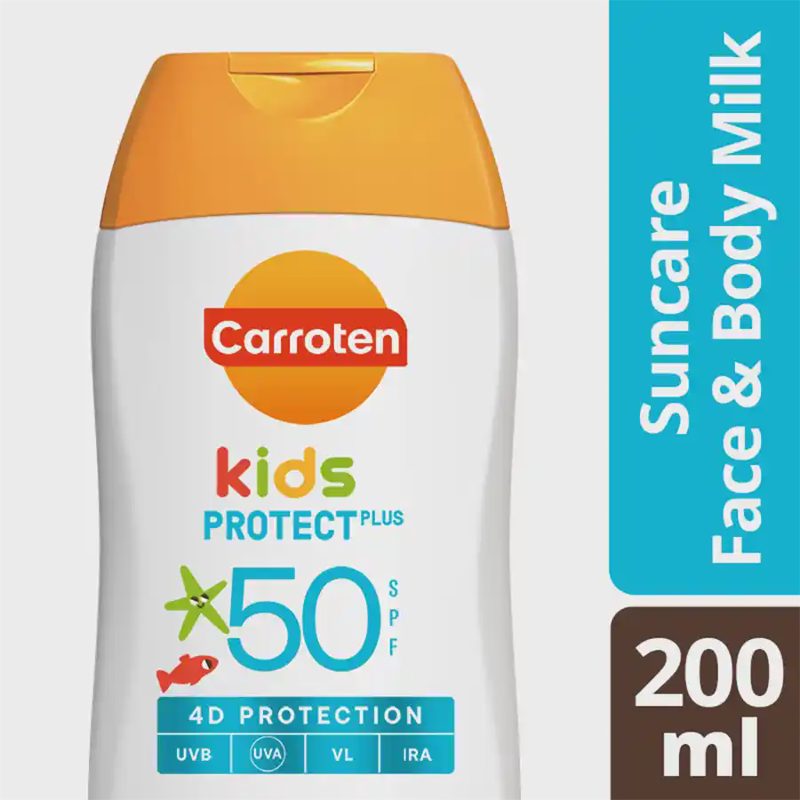 Carroten Kids Protect Plus Suncare Face & Body Milk SPF50, 200ml