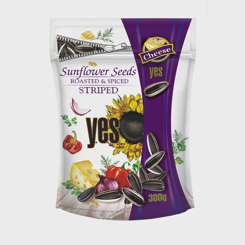 Skr. sūd. saulėgr. sėklos YES su sūriu, 300 g