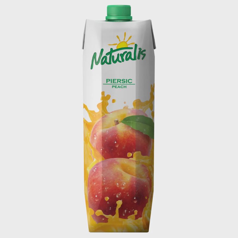 Persikų nektaras su minkštimu NATURALIS, 1 l