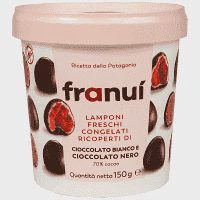 Franui Σμέουρο Επικάλ. Σοκολάτα Λευκή & Υγείας Nero Κατεψυγ. 150 gr