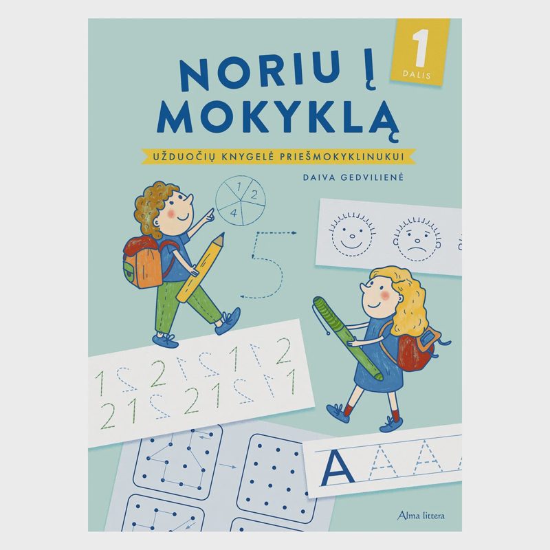 Spalvinimo knyga NORIU Į MOKYKLĄ 1 DALIS
