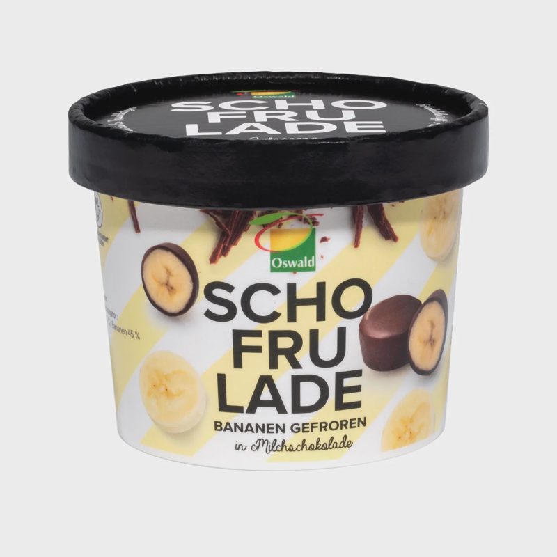 Šaldyti bananai pieniškame šokolade, 130 g