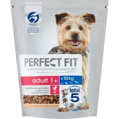 Perfect Fit Adult 1+ csirkében gazdag teljes értékű szárazeledel felnőtt kutyák számára 825 g