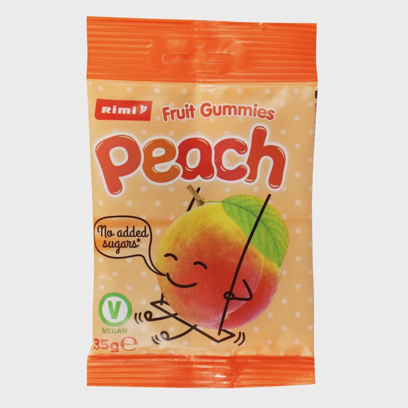 Vaisiniai guminukai RIMI PERSIKAS, 35 g