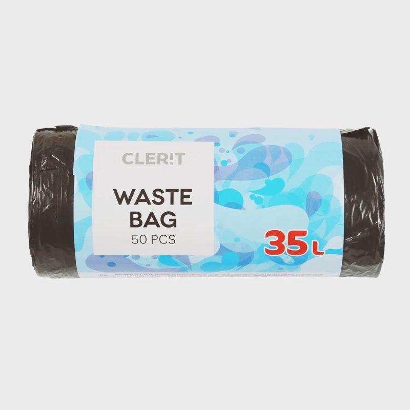 Šiukšlių maišai CLERIT, 35 l, 50 vnt.