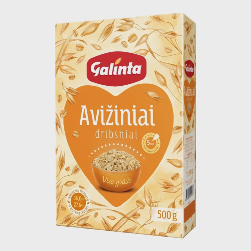 Avižiniai dribsniai dėžutėje GALINTA, 500 g