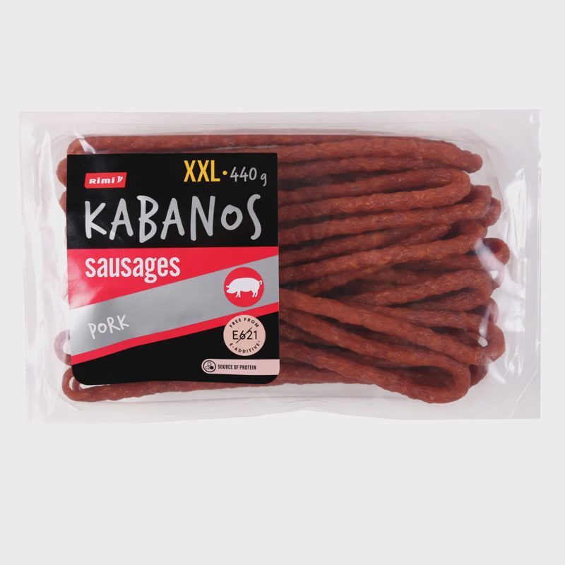 Kiaulien. dešrelės RIMI KABANOS, II r., 440 g