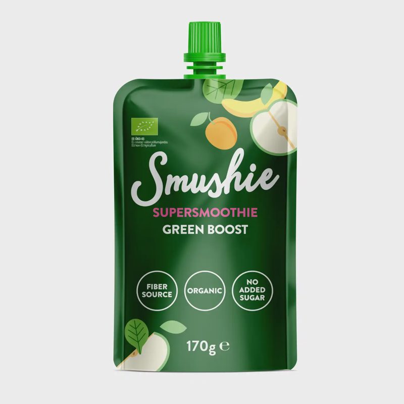 Ekol. obuolių ir špinatų tyrė SMUSHIE, 170 g