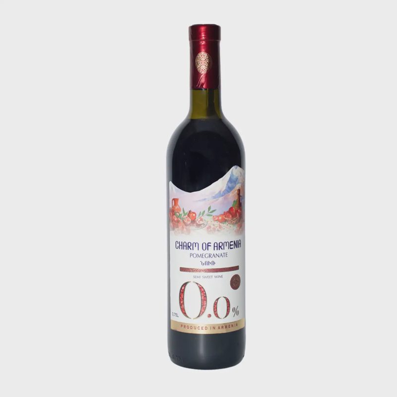 Nealk. raudon. vynas CHARM OF ARMENIA, 0,75 l